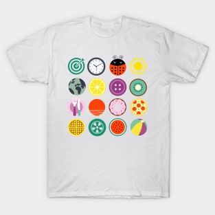 Colorful circle shapes T-Shirt